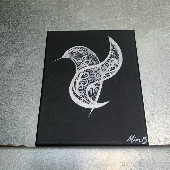 Lovely Star * Original Painting 
Hummingbird - Picture 4 of 9